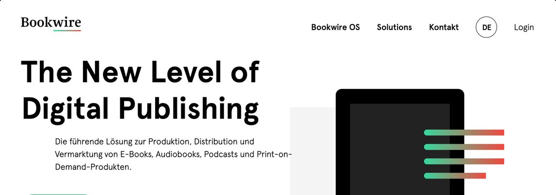 Startseite bookwire.de