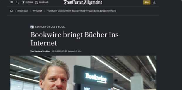 F.A.Z. Artikel über Bookwire